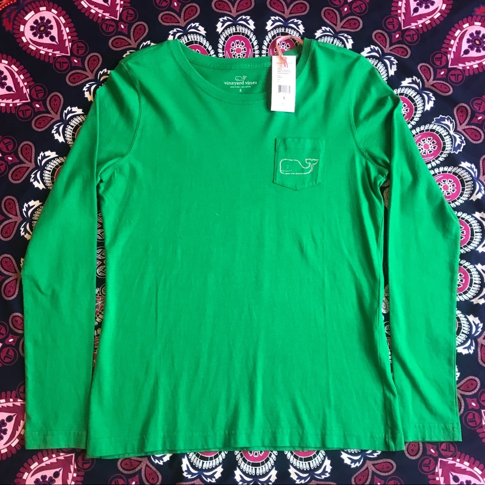 NWT Vineyard Vines Pocket T-Shirt Vintage Whale